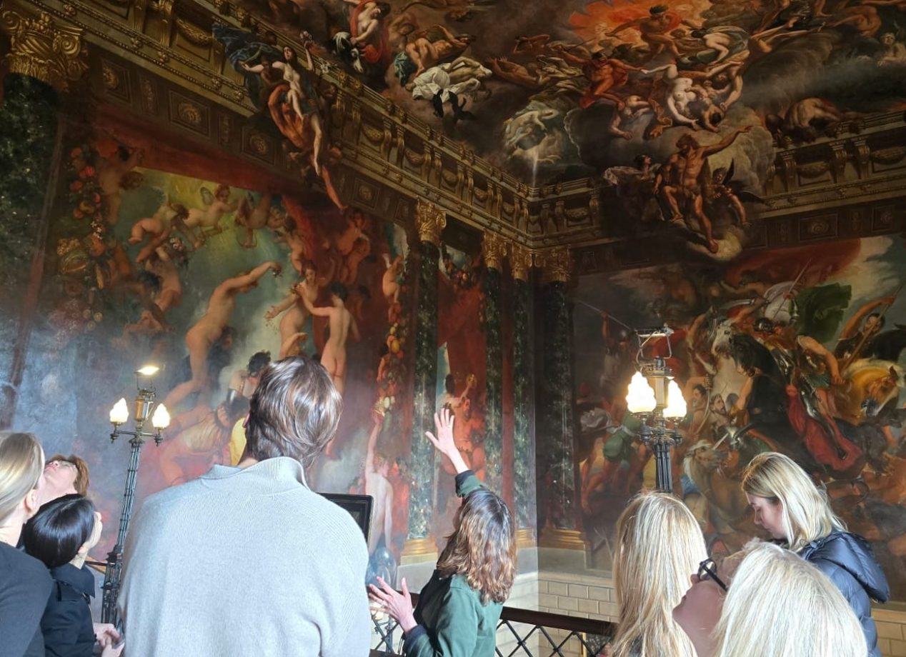 Inside Burghley House